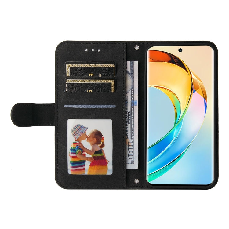 For Honor X50 Skin Feel Life Tree Metal Button Leather Phone Case