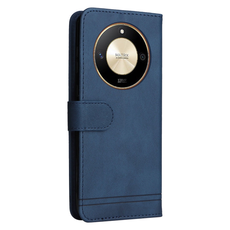 For Honor X50 Skin Feel Life Tree Metal Button Leather Phone Case