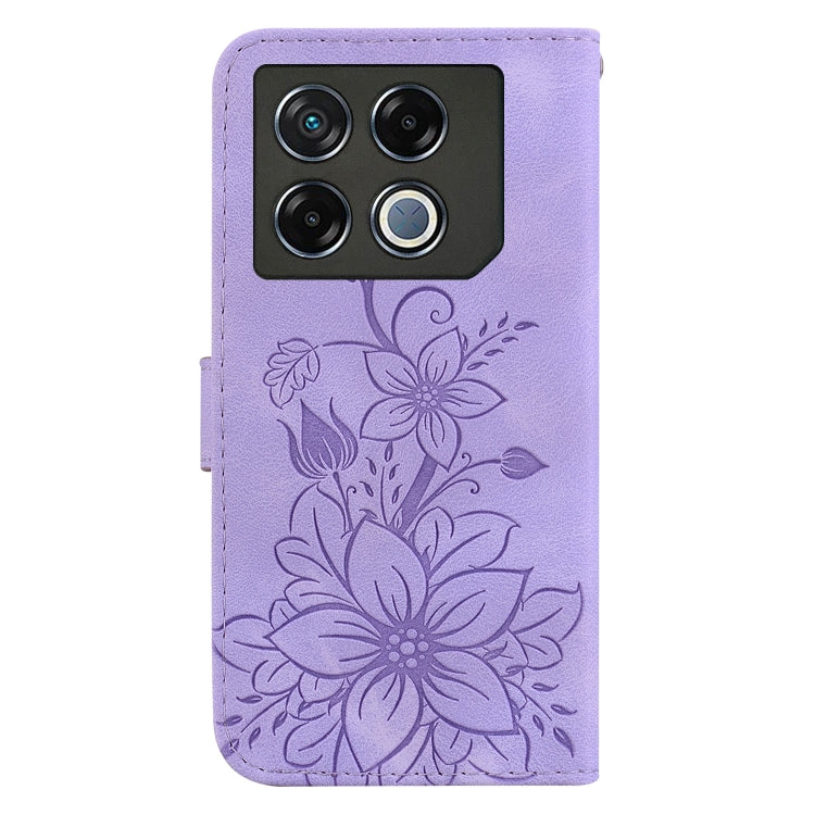 For Infinix GT 20 Pro 5G Lily Embossed Leather Phone Case