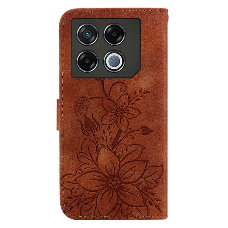 For Infinix GT 20 Pro 5G Lily Embossed Leather Phone Case