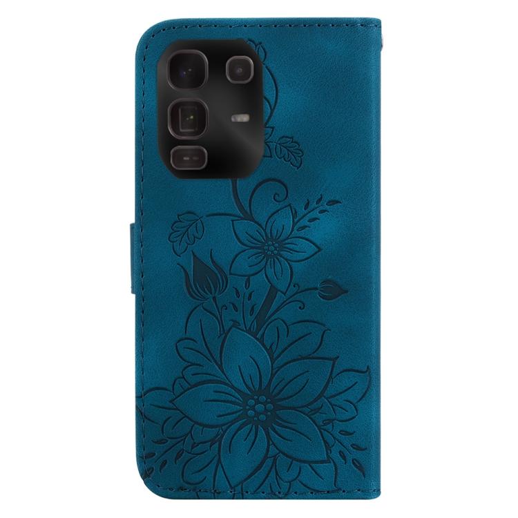 For Infinix Note 50 Pro+ Lily Embossed Leather Phone Case