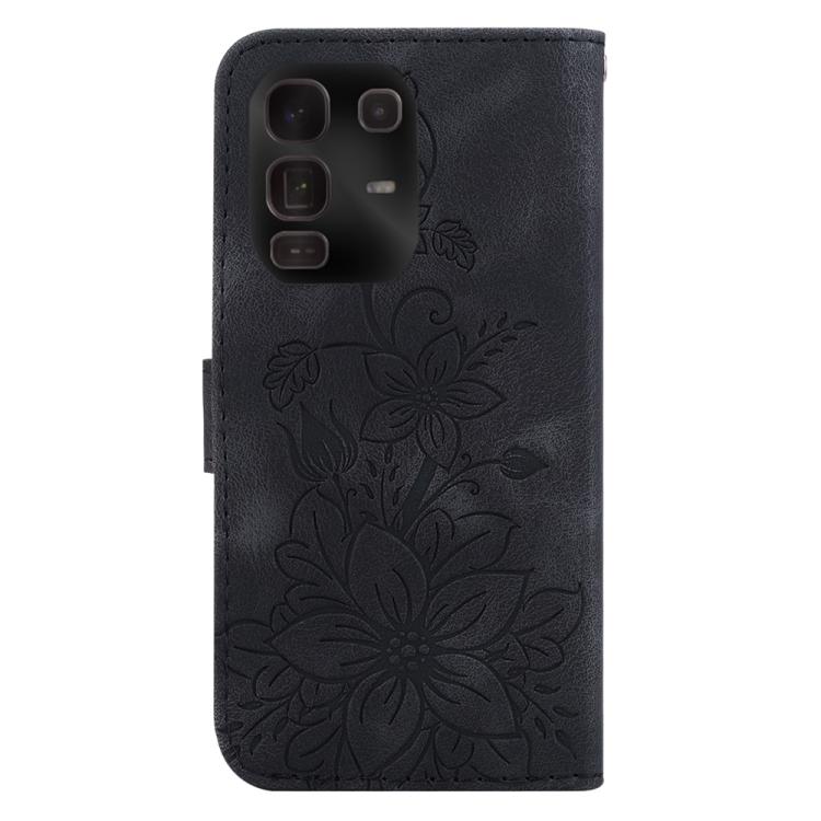 For Infinix Note 50 Pro+ Lily Embossed Leather Phone Case