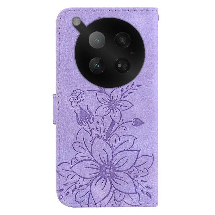 For Infinix Zero 40 4G / 5G Lily Embossed Leather Phone Case