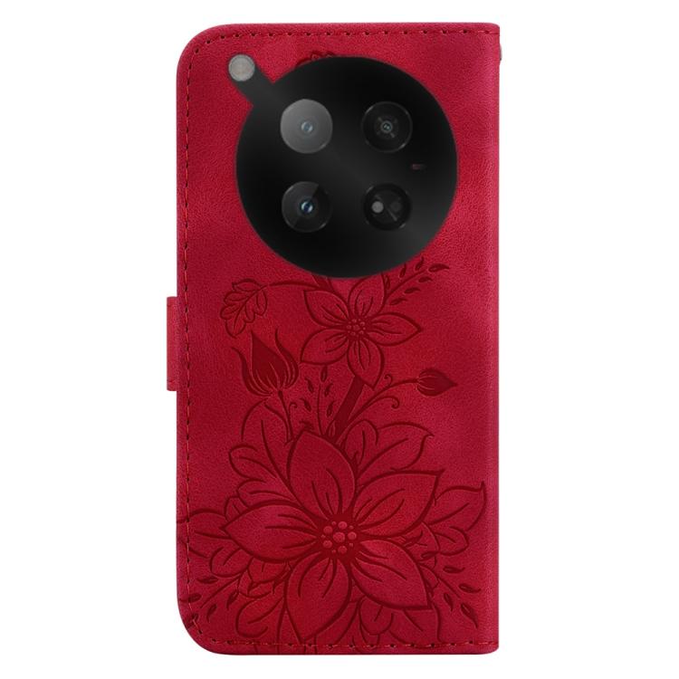 For Infinix Zero 40 4G / 5G Lily Embossed Leather Phone Case