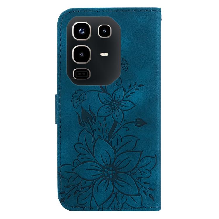 For Infinix Note 50 4G / Note 50 Pro 4G Lily Embossed Leather Phone Case