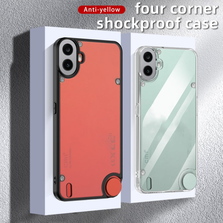 For Nothing CMF Phone 1 Armor Clear TPU Hard PC Phone Case