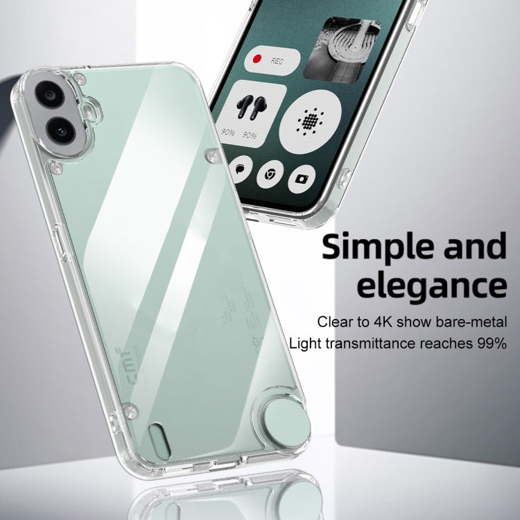 For Nothing CMF Phone 1 Armor Clear TPU Hard PC Phone Case
