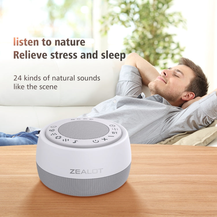 Zealot Z5 White Noise Wireless Bluetooth Speaker(White)