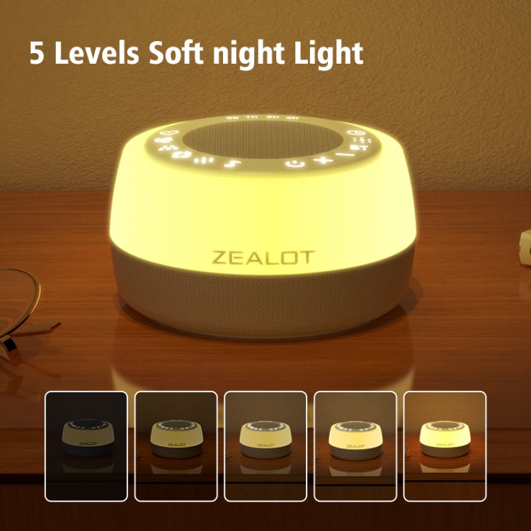 Zealot Z5 White Noise Wireless Bluetooth Speaker(White)