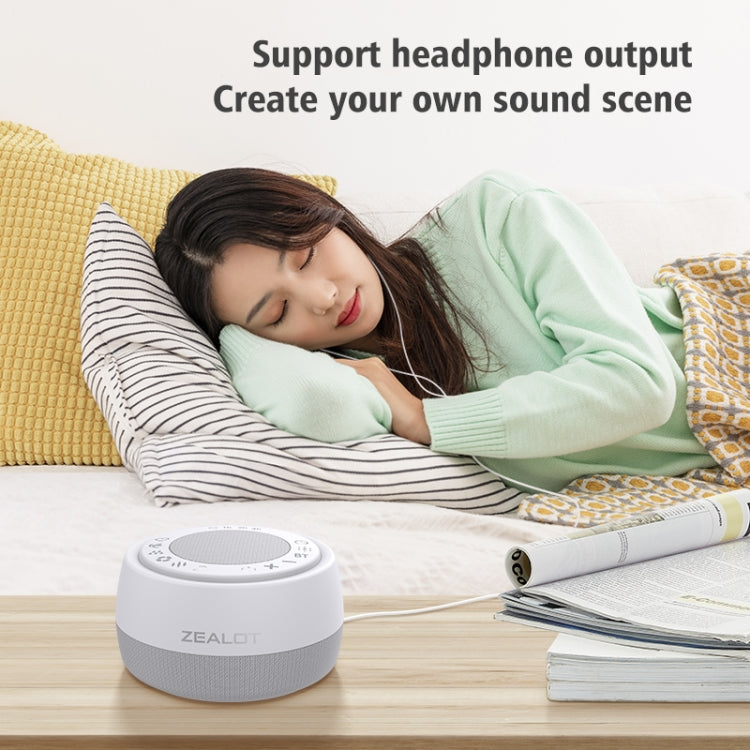 Zealot Z5 White Noise Wireless Bluetooth Speaker(White)