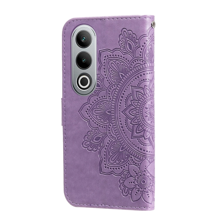 For OnePlus Nord CE4 Seven-petal Flowers Embossing Leather Phone Case