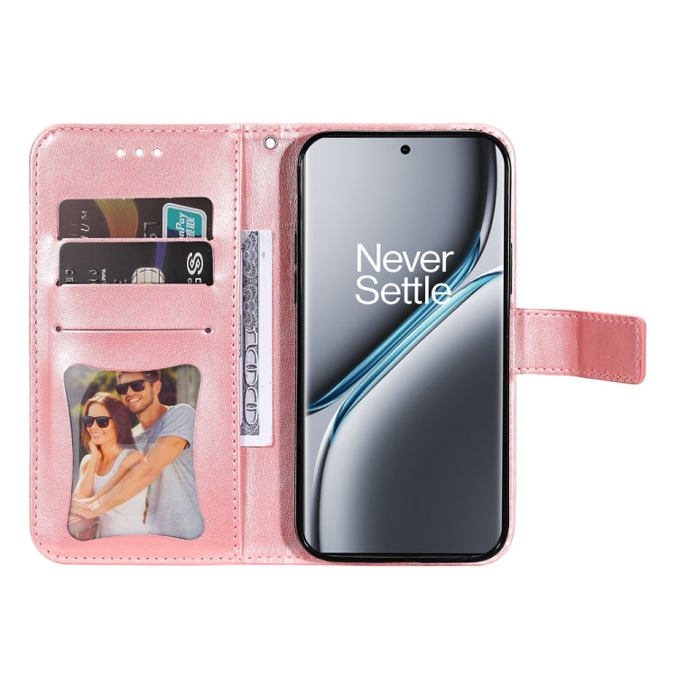 For OnePlus Ace 3 Pro Seven-petal Flowers Embossing Leather Phone Case