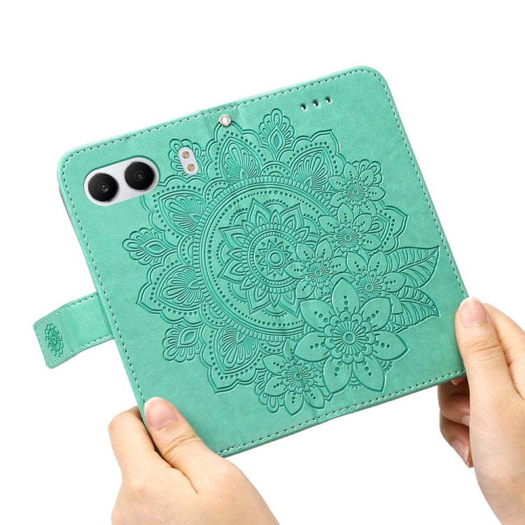 For OnePlus Nord 4 Seven-petal Flowers Embossing Leather Phone Case