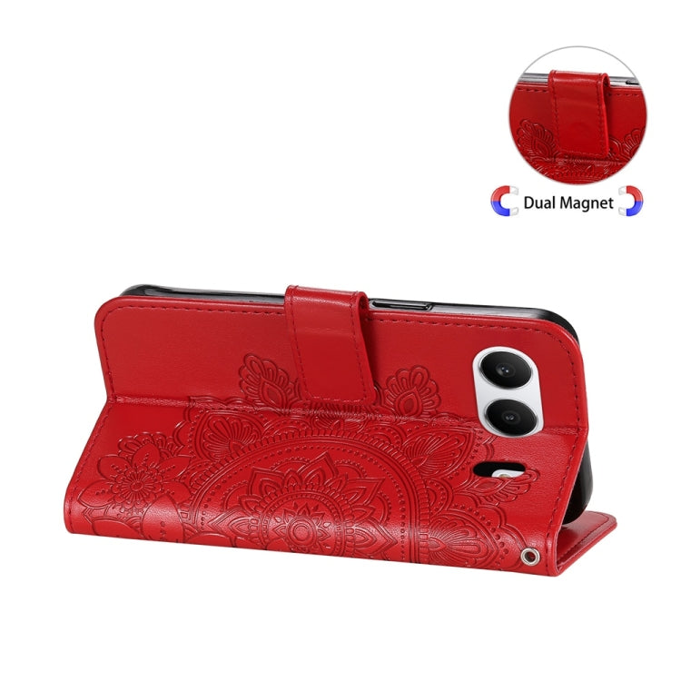 For OnePlus Nord 4 Seven-petal Flowers Embossing Leather Phone Case