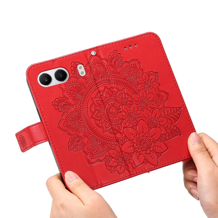 For OnePlus Nord 4 Seven-petal Flowers Embossing Leather Phone Case
