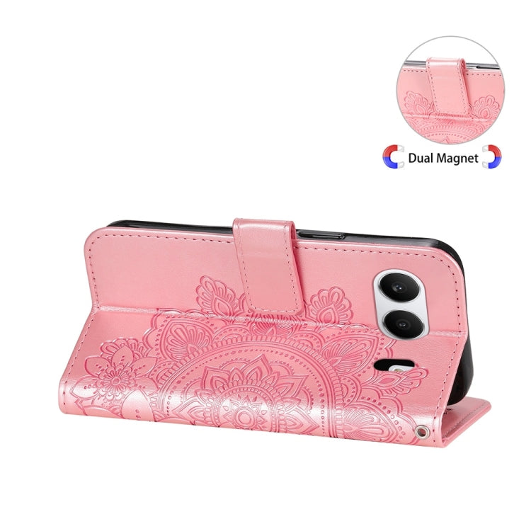 For OnePlus Nord 4 Seven-petal Flowers Embossing Leather Phone Case