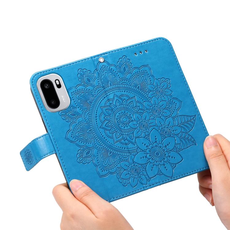 For OnePlus Ace 6 / 15R Seven-petal Flowers Embossing Leather Phone Case