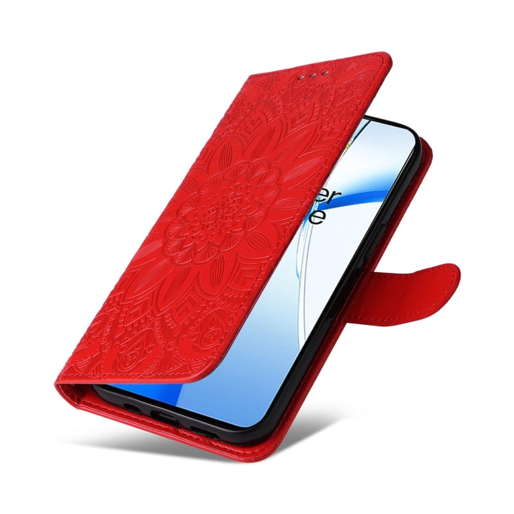 For OnePlus Nord CE4 Embossed Sunflower Leather Phone Case