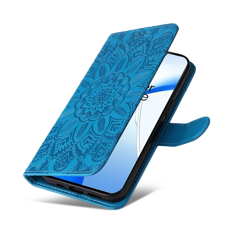 For OnePlus Nord CE4 Embossed Sunflower Leather Phone Case