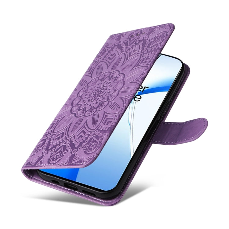 For OnePlus Nord CE4 Embossed Sunflower Leather Phone Case