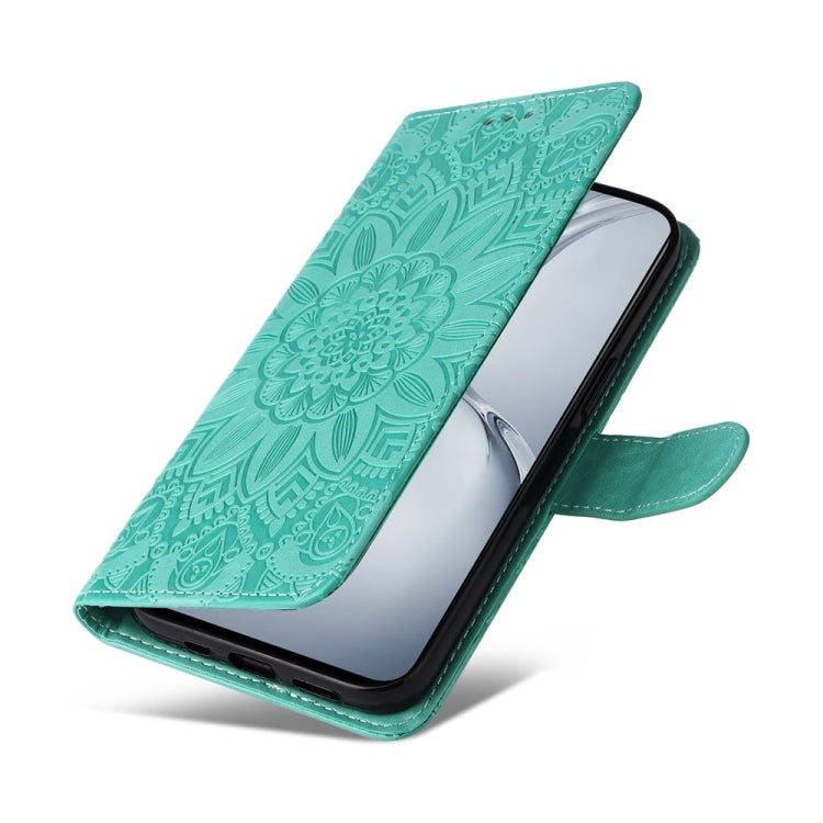 For OnePlus Nord CE4 Lite Embossed Sunflower Leather Phone Case