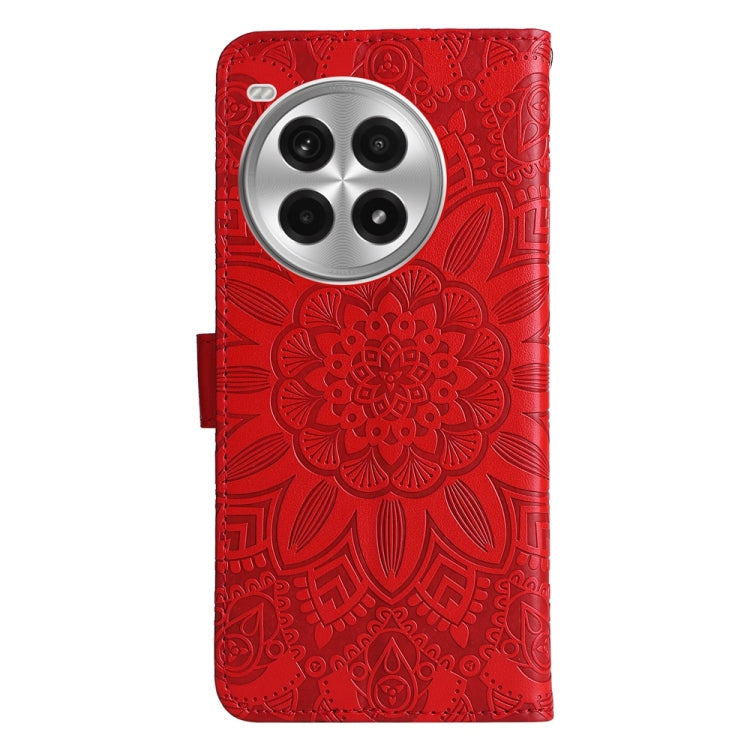 For OnePlus Ace 3 Pro Embossed Sunflower Leather Phone Case