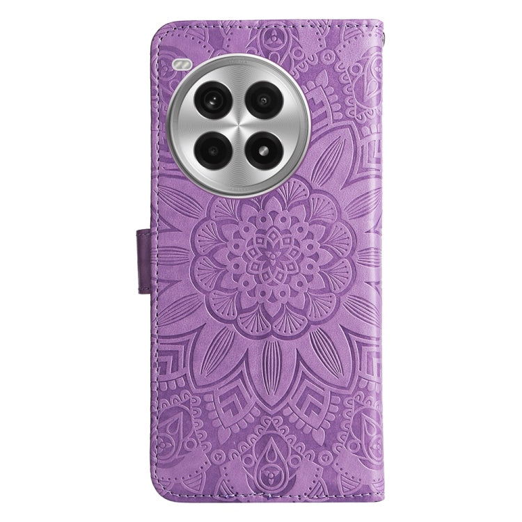 For OnePlus Ace 3 Pro Embossed Sunflower Leather Phone Case