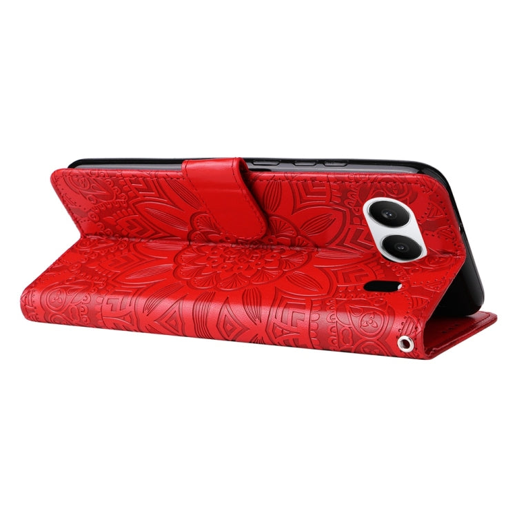 For OnePlus Nord 4 Embossed Sunflower Leather Phone Case