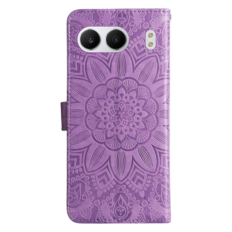 For OnePlus Nord 4 Embossed Sunflower Leather Phone Case