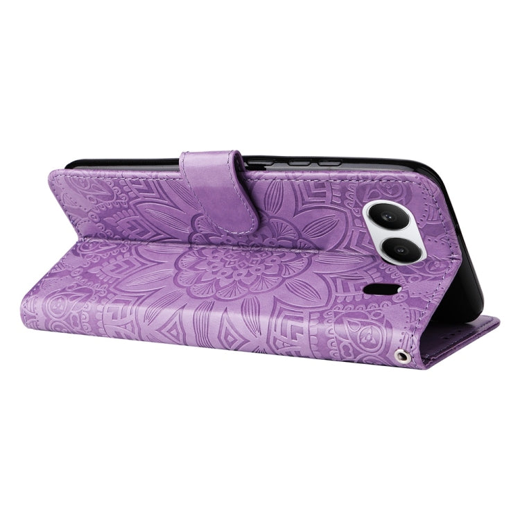 For OnePlus Nord 4 Embossed Sunflower Leather Phone Case