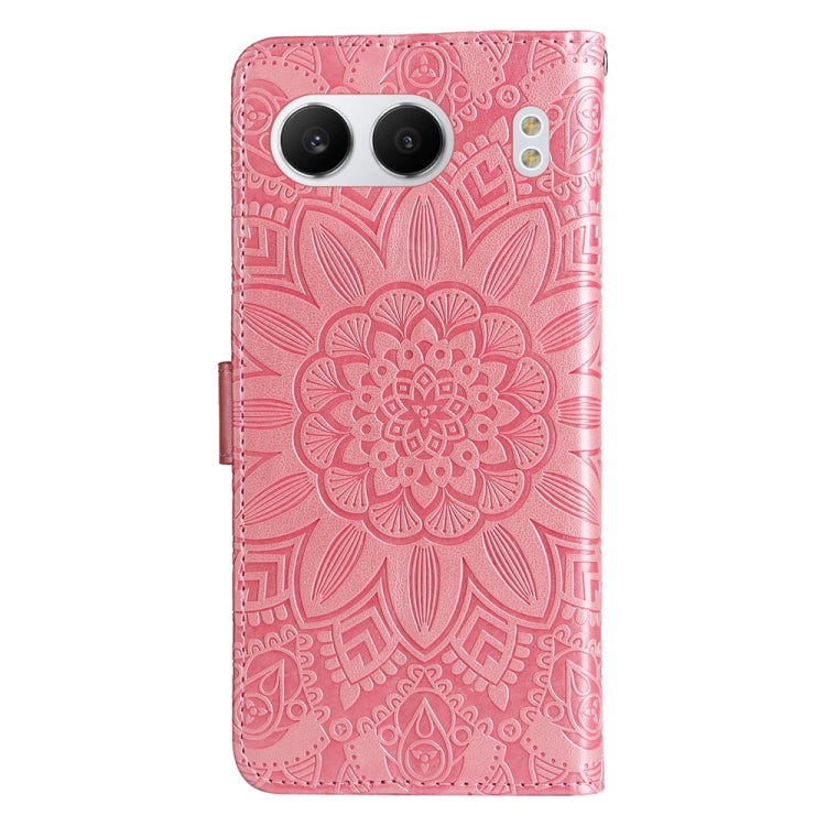 For OnePlus Nord 4 Embossed Sunflower Leather Phone Case