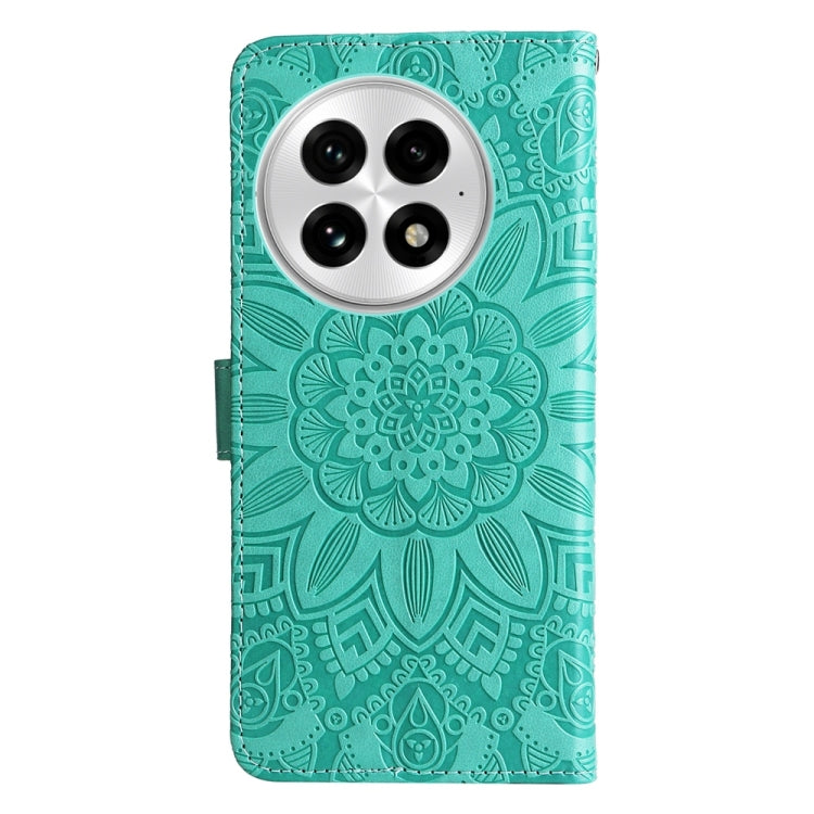 For OnePlus 13 Embossed Sunflower Leather Phone Case