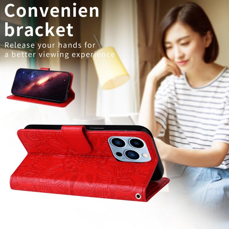 For OnePlus Ace 5 Racing / Nord CE5 Embossed Sunflower Leather Phone Case