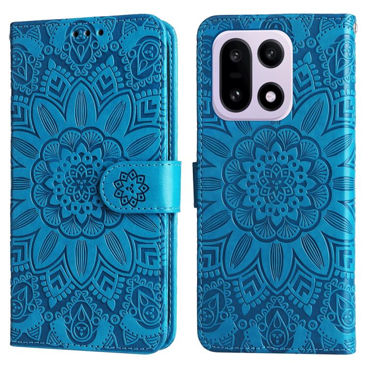 For OnePlus 15 Embossed Sunflower Leather Phone Case