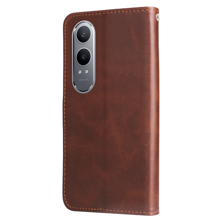 For OnePlus Nord CE4 Lite Fashion Calf Texture Zipper Leather Phone Case