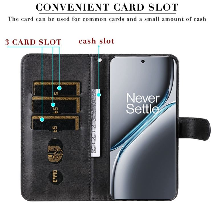 For OnePlus Ace 3 Pro Fashion Calf Texture Zipper Leather Phone Case