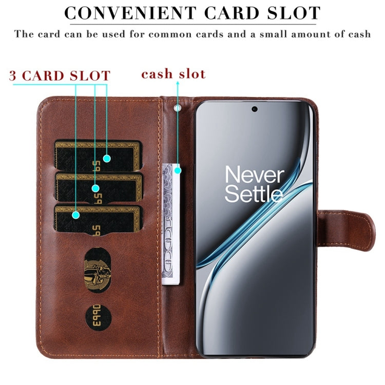 For OnePlus Ace 3 Pro Fashion Calf Texture Zipper Leather Phone Case