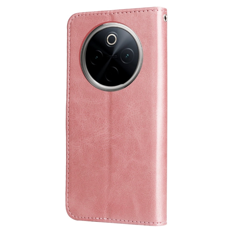 For OnePlus 13 Fashion Calf Texture Zipper Leather Phone Case