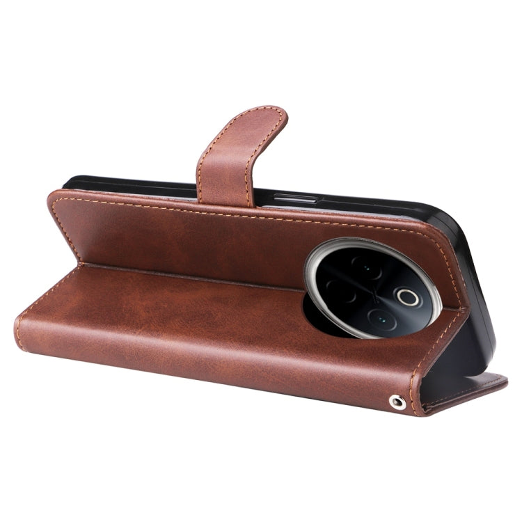 For OnePlus 13 Fashion Calf Texture Zipper Leather Phone Case