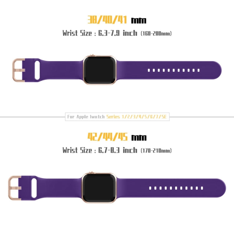 For Apple Watch Series 10 46mm Pin Buckle Silicone Watch Band