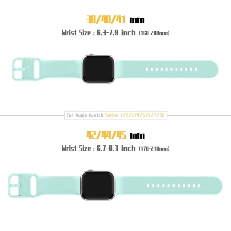 For Apple Watch Series 10 46mm Pin Buckle Silicone Watch Band