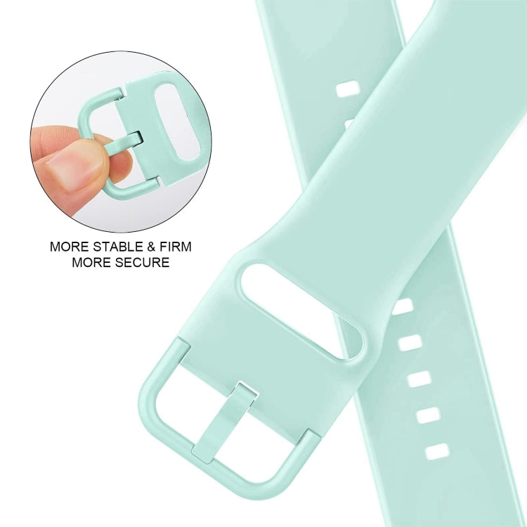 For Apple Watch Series 10 46mm Pin Buckle Silicone Watch Band