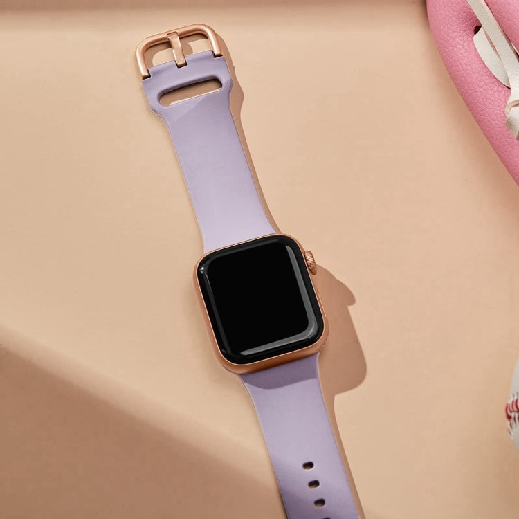 For Apple Watch Series 10 46mm Pin Buckle Silicone Watch Band