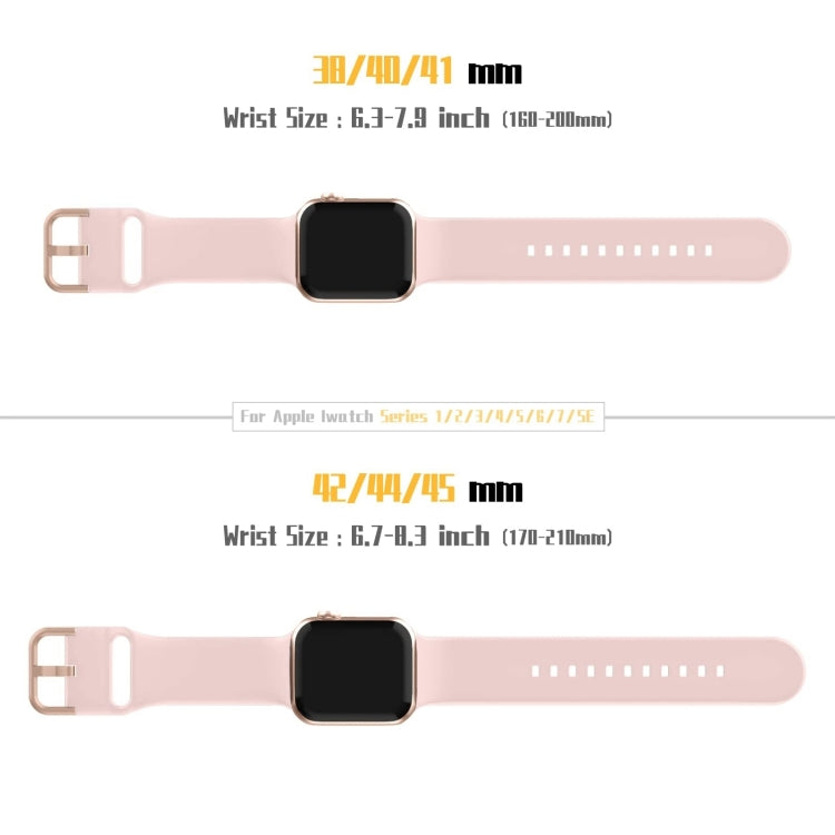 For Apple Watch Series 10 46mm Pin Buckle Silicone Watch Band