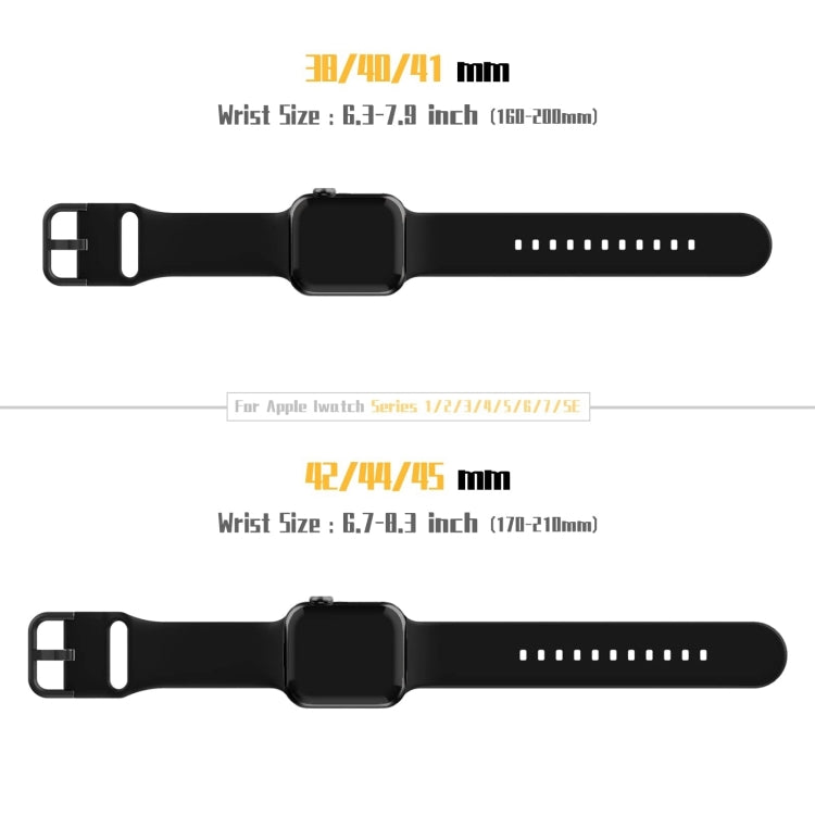For Apple Watch Series 10 46mm Pin Buckle Silicone Watch Band
