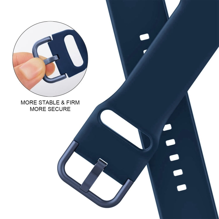 For Apple Watch Series 10 46mm Pin Buckle Silicone Watch Band