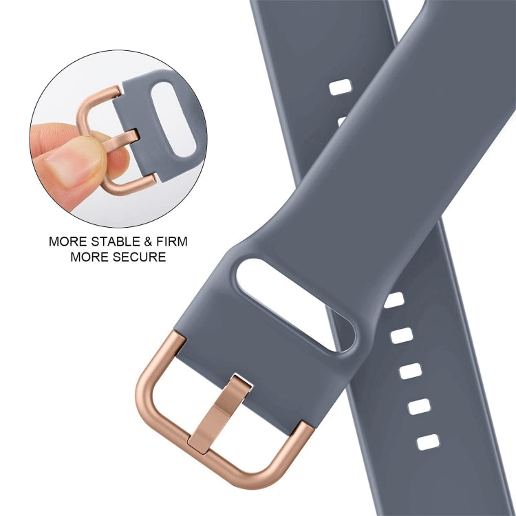 For Apple Watch Series 10 46mm Pin Buckle Silicone Watch Band