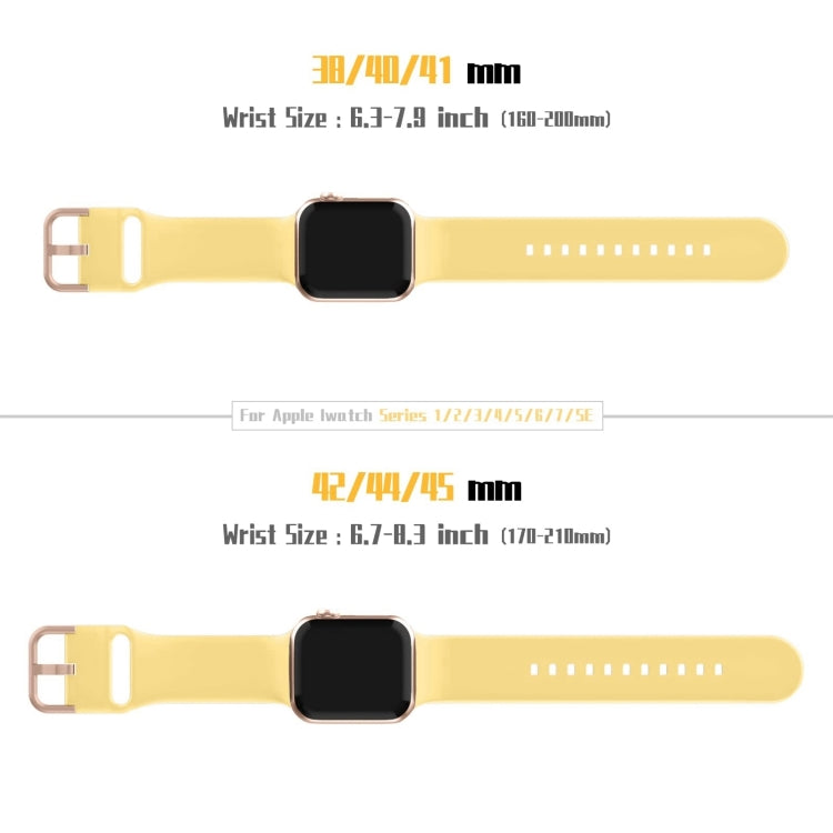 For Apple Watch Series 10 46mm Pin Buckle Silicone Watch Band