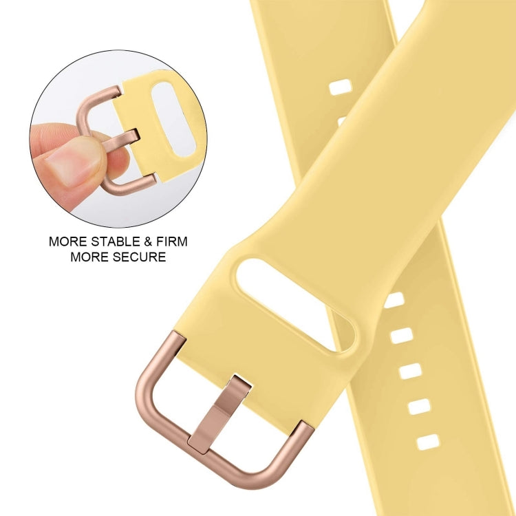 For Apple Watch Series 10 46mm Pin Buckle Silicone Watch Band