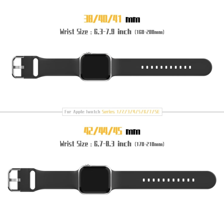 For Apple Watch Series 10 46mm Pin Buckle Silicone Watch Band